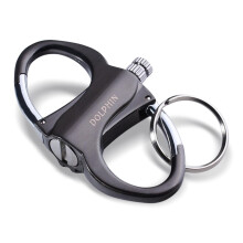 Keychain Lighter,Metal Key Chain Permanent Lighters,Black Waterproof Keyring Hidden Starter,with Keychains,Outdoor Survival Essential Emergency Strik