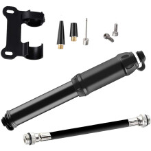 Bike Pump,Aluminum Alloy Portable Mini Bicycle Tire Pump,Compatible with Universal Presta and Schrader Valve Bicycle Pump,Ball Pump Needle/Frame Moun