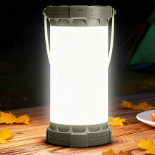 Glocusent 135 LED Ultra Bright Camping Lantern, Up to 200H, 5000mAh Camping Lights with 3 Colors & 5 Brightness, SOS, Max 1500LM, Rechargeable Lanter