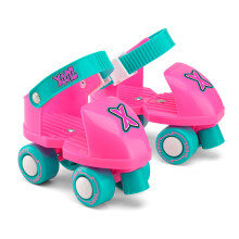 Xootz Beginner Quad Roller Skates for Kids Boys Girls Pink