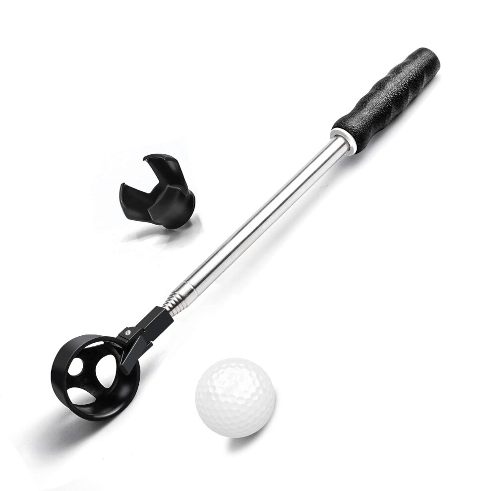 Photos - Golf  Ball Retriever, Stainless Telescopic With Grabber for Putter,  Accessories, Gifts for er - Length: 6.56 ft / 2