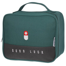 upain First Aid Bag Empty Small Medical Kit Pouch Travel Emergency Pouch Lightweight Medicine Storage Bag Multifunctional Layered for Emergency Home