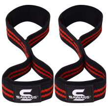 Lifting Straps Padded Grip Figure 8 Wrist Straps Weight Heavy Duty Double Loop Bodybuilding Training Gym Straps Hand Bar Non Slip Deadlift Support St