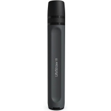 LifeStraw Peak Series Personal Water Filter Straw for Backup Filtration Emergency Survival and Ultralight Hydration Dark Mountain Gray