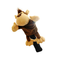 SM SunniMix Novelty Golf Club Headcover Soft Animal Wood Driver Head Cover Dust Proof Portable Funny for Women Men Golfer, Monkey