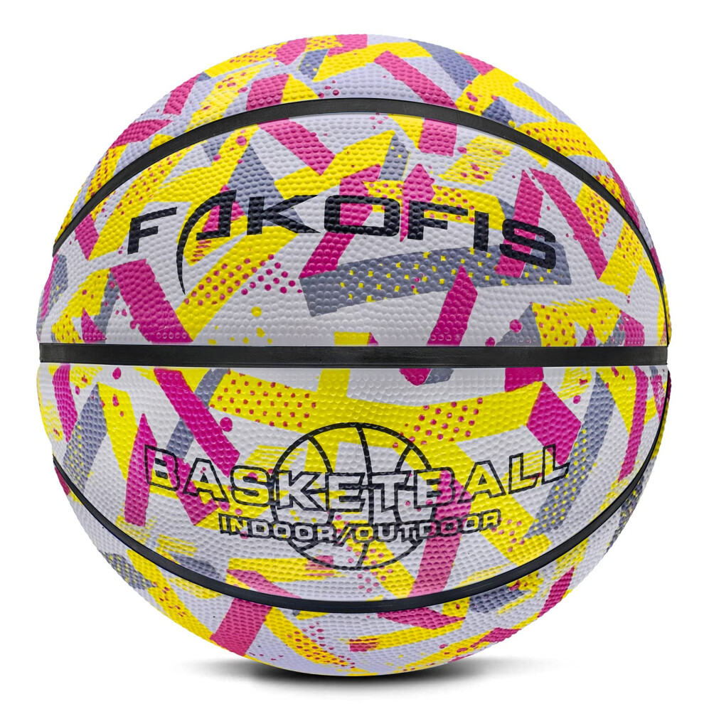 Photos - Basketball Hoop FAKOFIS Basketball Size 3, Outdoor Indoor Street Basketball, Arena Training Adult Beginners Basketballs
