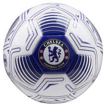 Chelsea F.C. Football Soccer Ball for Adults Teenagers Kids Training Football Size 3, 4 or 5 Merchandise (White/Blue, Size 4)