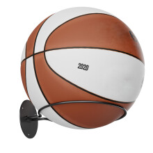 jockcaras Ball Display Holder Wall Mount: Black Rack for Football, Rugby, Basketball, Baseball Storage - Sports Room Decor Accessories