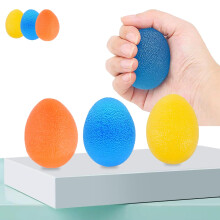 BAOWUABJ Grip Strengtheners Set - 3 Pcs Gel Hand Balls for Hand Therapy, Finger & Wrist Exercise, Arthritis Relief & Stress Reduction - Blue, Yellow