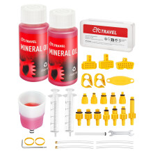 cyctravel Brake Bleed Kit for SHIMANO TEKTRO Hydraulic Disc Brakes Hydraulic Brake Bleed Kit Including High Performance Mineral Brake Fluid 120ml