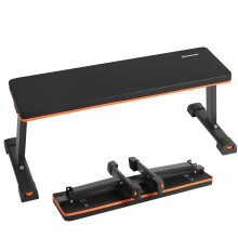 Panana Foldable Weight Bench for Home Gym, Heavy Duty Flat Workout Bench 450lbs Capacity, Multifunctional Exercise Bench for Full Body Strength Train