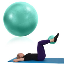 OMCGG 9 Inch Soft Pilates Ball, Small Exercise Ball with Inflatable Straw Anti-Burst Non-Slip PVC Mini Balance Ball for Yoga Pilates Barre Physical T