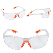Eye Shield Pro - Lättviktsbåge med integrerade sidoskydd, heltäckande ögonbrynsskydd. Genomskinliga skyddsglasögon.