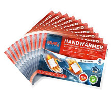 THE HEAT COMPANY Handwarmers - New: 30% Less Plastic - EXTRA WARM For 12 Hours Warm Hands - 10 Pairs - Air Activated Heat Pads - Pocket Warmer Agains