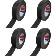 Convenient & Reliability Cloth Tape, Long-Lasting Wire Loom Tape for Automotive Use, Puncture-Resistant, Non-Woven Polyester, Black, 1.5 X 15 M, 4