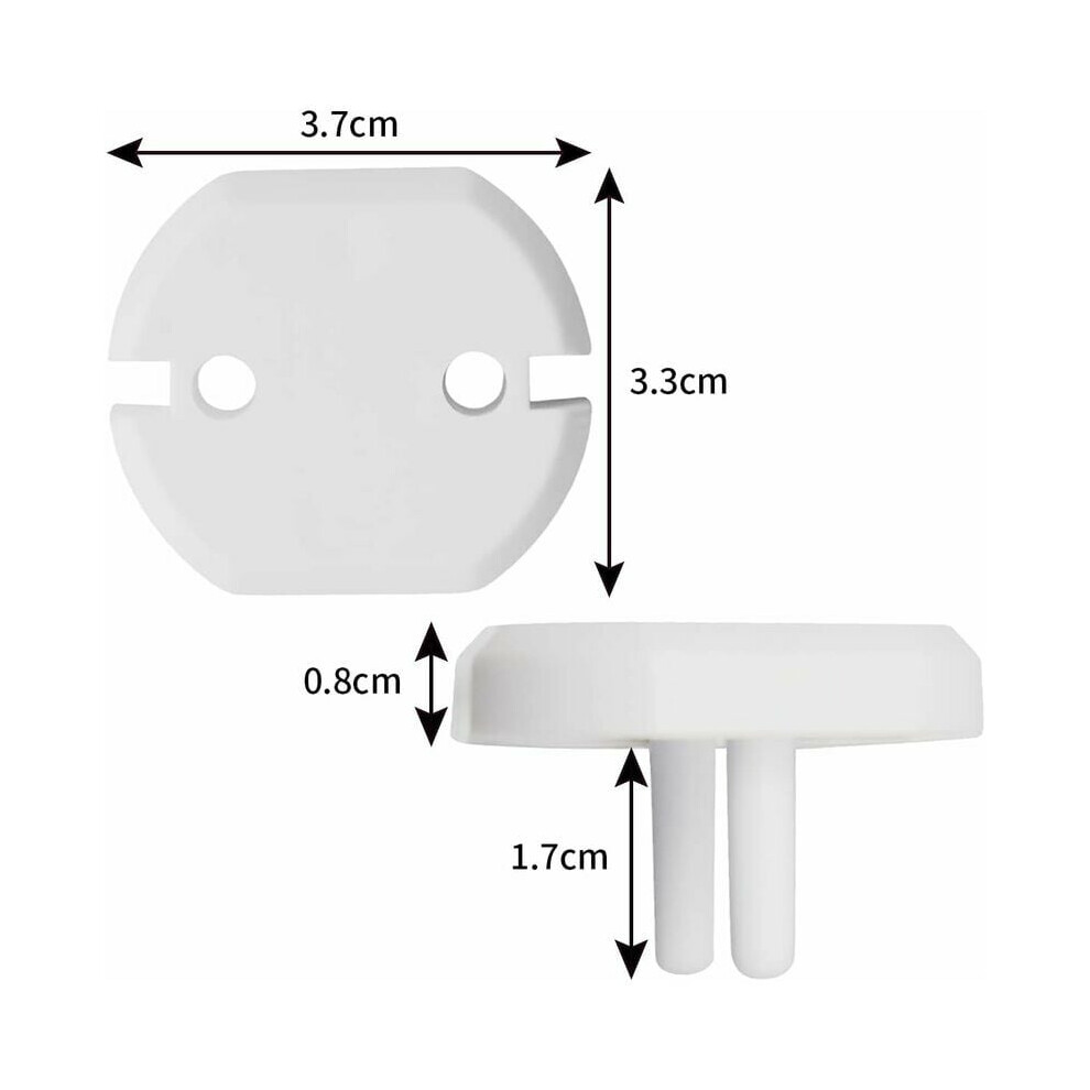 Power Socket Protector, Anti Electric Shock Baby Child Safety, Childproof EU Plug Protective Cover with Environmental Durability, Ideal for French