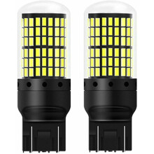 Lâmpadas LED para lanterna traseira, design sem polaridade para luzes de freio, substituição super brilhante com carcaça de alumínio para luzes