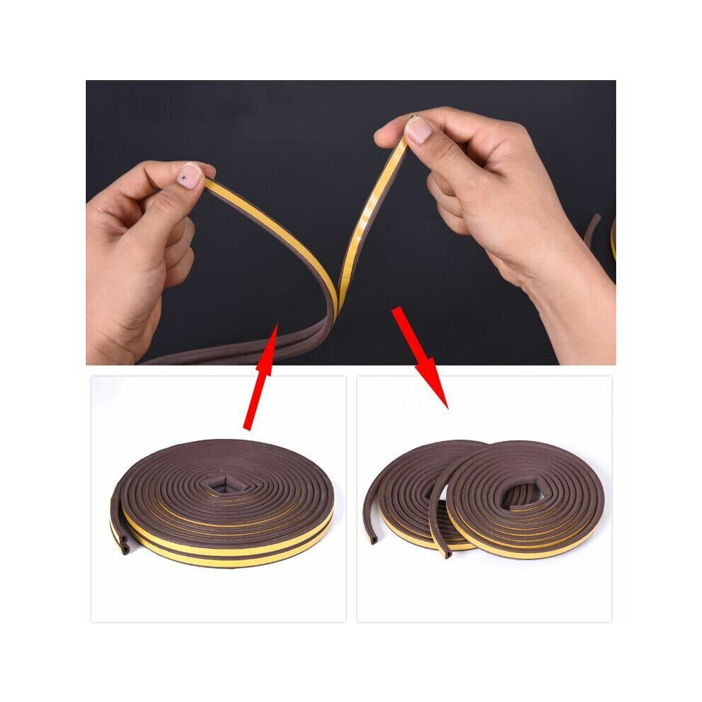 Door Seal Strip Weatherproof, Dustproof Soundproof Foam Insulation Tape For Doors And Windows, Strong Adhesive Energy Saving Seal Strip, Epdm Rubber, 9169997163677