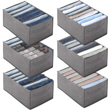 Organisateur de vêtements amélioré pour penderie, compartiment de rangement en filet pratique et confortable, gain de temps et d'espace, empilable