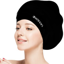 Kwanan Extra Large Swimming Cap for Long Hair, Braids and Dreadlocks, High Elasticity Thick Swim Hats, Waterproof Silicone Swim Cap for Women&Men, Ke