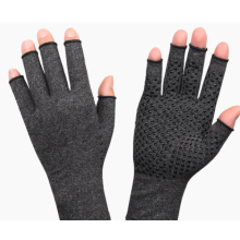 Luvas de compressão em material respirável para alívio da dor da artrite, absorção de umidade e movimentos flexíveis, design anatômico e