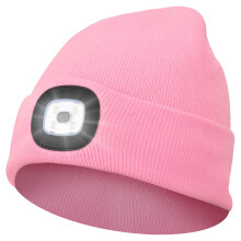 Abbicen Beanie Hat with Light Unisex Winter Headlight Hats LED USB Rechargeable Torch Cap Headlamp Flashlight Head Gift for Women Men