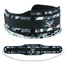 BEAST RAGE Dip Belt Weight lifting belt with Heavy Duty 36 Inch Adjustable Dipping Steel Chain Padded Neoprene Gym belt Back Support Men Women Fitnes