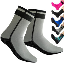 HINATAA 3mm Neoprene Wetsuit Socks,Thermal Wetsuit Socks, Quick-Drying Non-Slip Diving Socks Boots for Men Women (UK, Alpha, XS, Regular, Regular, Gr