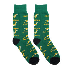 Beyond Happy South Africa Rugby Springboks Supporters' Socks - Unisex, Cotton Rich Bokke Rugby Fans Socks