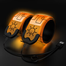 Todoxi 2 Pack LED Armband Rechargeable, Running Lights for Runners, Running Lights, Reflective Running Gear Light Up Armband High Visibility LED Wris