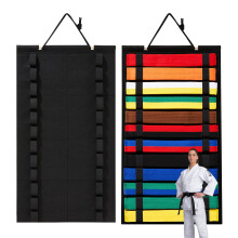 Karate Belt Display Rack - 12 Belts Martial Arts Belt Display Holder Belt Hanger Taekwondo Belt Organizer, Belt Hanger for Martial Arts, Equipment fo