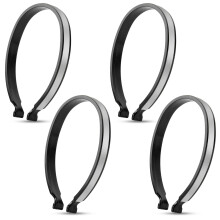 flintronic 4 PCS Lightweight Bicycle Clips, Powerful Reflective Cycling Trouser Clips, Bicycle Trouser Clips, Safety Ankle Bands Reflector, Cycling A
