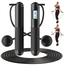 Ropeless Skipping Rope,Cordless Skipping Rope for Adults,Cordless Jump With Counter Adjustable Weighted without Exercise and fitness for Home Workout