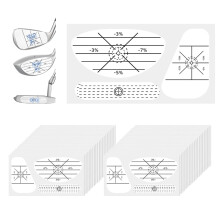 flintronic Golf Impact Tape, 120PCS Self-Teaching Sweet Spot and Shot Consistency Analysis, Golf Club Face Stickers for Woods Irons and Putters, Impr