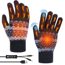 USB Heated Gloves for Men and Women, USB Heated Gloves, Winter Touchscreen Gloves With Adjustable Temperature Hand Warmers Gloves for Men Women, Wash