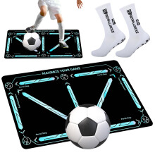 Football Training Mat 90x60cm - Non-Slip Mastery Mat for Dribble and Ball Control - Step Training Accessories for Children - UK