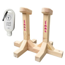 Balance Addicts Handstand Pedestals For Gymnastics With 50ml Liquid Chalk, Personalised With A Name, Acro Canes, Handstand Blocks, For Gymnasts Of Al