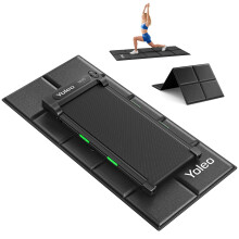 YOLEO Treadmill Mat Walking Pad Mat for Carpet, 16075cm Foldable Exercise Equipment Mats - 6mm Thick Non-Slip, Shock Absorbing, Hardwood Floor Prote
