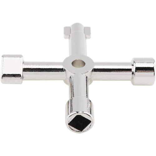 Control Cabinet Key, Electric Control Key Designed for Industrial Access Panels, Universal Cross Key with Multi-Functional Utilities Key Features, 1