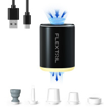 FLEXTAILGEAR Tiny Pump 2X, Portable Electric Air Pump,Vacuum Pump,3 Level Camping Light,Magnetic Design,Fast In/Deflating, Air Mattress, Swimming Rin