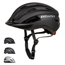 Exclusky Bike Helmet Men Women Cycle Helmet with Light Breathable MTB Mountain Bicycle Helmet for Adult Road Cycling Helmet 56-61cm