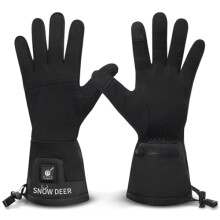 SNOW DEER Heated Glove Liner for Men and Women with Rechargable Battery for Outdoor Cycling Montorcycle Camping Hiking Skiing, Hand Warmer Heat Up to