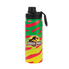 Grupo Erik Metal Water Bottle 500ml / 17oz - Jurassic Park Merchandise | Hot and Cold Water Bottle Stainless Steel, Cute Travel Bottles Gym | Jurassi