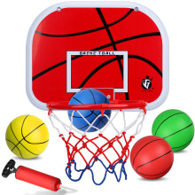 Indoor Mini Basketball Hoop Small Balls Over Door Small Board Hoop Game Set for Door Bedroom Wall Mount Pool Basketball Hoops with Complete Accessor