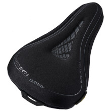 DAWAY C7 Comfortable Narrow Bike Seat Cover - Soft Memory Foam Padded Exercise Bike Seat Cushion for Men Women Kids Comfort, Fits for Peloton, Statio
