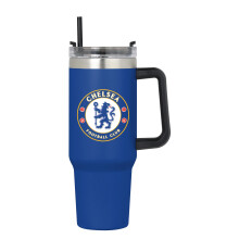FOCO Officially Licensed Chelsea FC Football 40oz/1.1L Blue Travel Tumbler