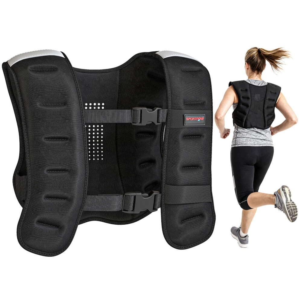 Sportnow Weighted Vest 10Kg Running Weight Vest With Adjustable Straps And