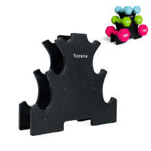 3 Tier Dumbbell Rack with AntiSlip Pads Dumbbells Not Included Small Weight Rack for Home Gym Equipment Home Gym Accessories Weight Storage Compac