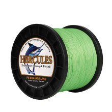 Hercules Super Cast 1000M 1094 Yards Braided Fishing Line 150 LB Test for Saltwater Freshwater PE Braid Fish Lines Superline 8 Strands - Fluorescent