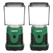 Lepro Camping Lantern Battery Powered, Portable Small Camping Tent Lights AA Battery Operated, Dimmable Warm White to Daylight Modes, Battery Lantern